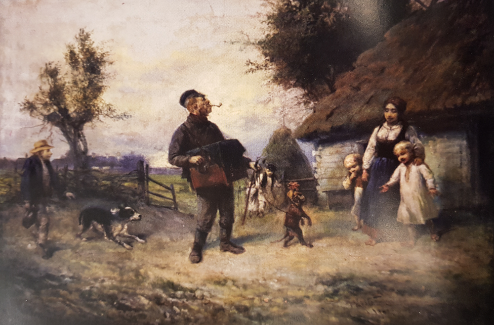 «Шарманщик на хуторе», Францишек Костшевский, 1901. Фото: Culture.pl 
